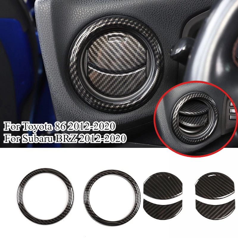 For Toyota 86 Subaru BRZ 2012-2020 ABS Carbon Fiber Car Instrument Side Air Condition Outlet Ring Trim Cover Car Accessories
For Toyota 86 Subaru BRZ 2012-2020 ABS Carbon Fiber Car Instrument Side Air Condition Outlet Ring Trim Cover Car Accessories