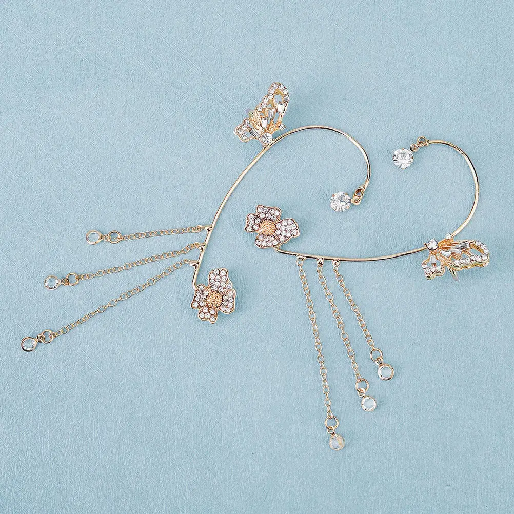 1Pair Butterfly Ear Cuffs Women Trendy Dangling Tassel Earrings Non Piercing Full Ear Cuff Jewelry for Everyday Glamorous Look
1Pair Butterfly Ear Cuffs Women Trendy Dangling Tassel Earrings Non Piercing Full Ear Cuff Jewelry for Everyday Glamorous Look