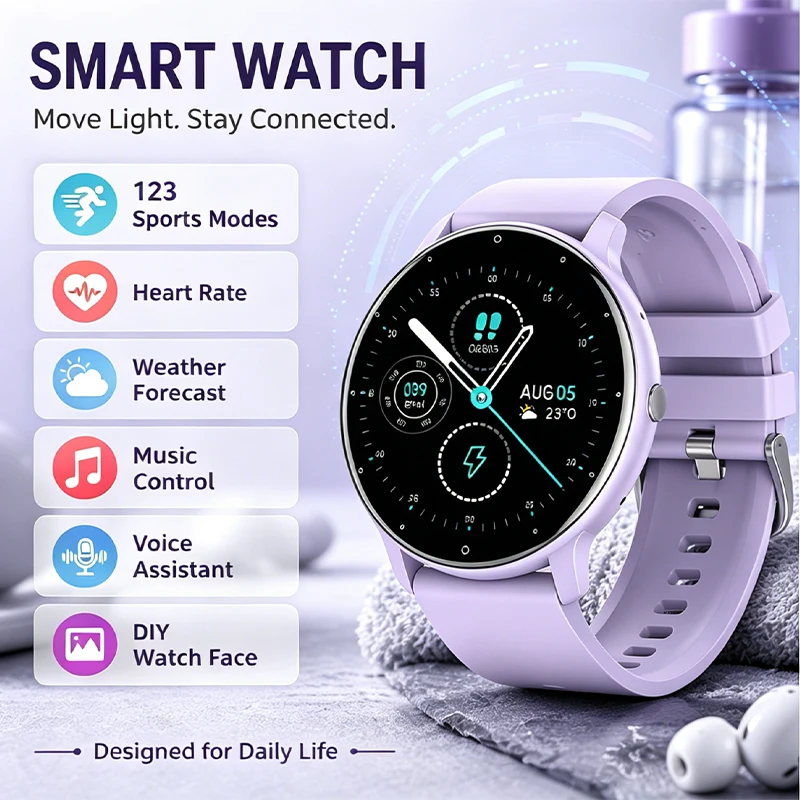 New Multi Functional Smart Watch 2026 Sport Fitness Tracker Custom Dial IP68 Waterproof Bluetooth Call Smartwatch for Men Women
New Multi Functional Smart Watch 2026 Sport Fitness Tracker Custom Dial IP68 Waterproof Bluetooth Call Smartwatch for Men Women