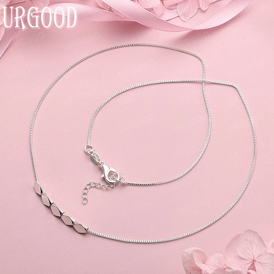 Ожерелье с гладким геометрическим кулоном из стерлингового серебра 925 пробы, 18 дюймов, для женщин, модные ювелирные изделия для вечеринок, помолвок, свадеб
Ожерелье с гладким геометрическим кулоном из стерлингового серебра 925 пробы, 18 дюймов, для женщин, модные ювелирные изделия для вечеринок, помолвок, свадеб