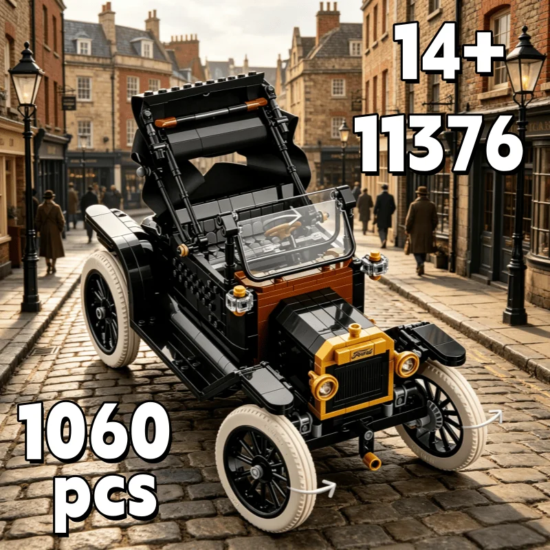 2026 New Convertible Retro Vintage Car 11376 Ford T Model Car Building Block 1060pcs Puzzle Model Toy For Birthday Holiday Gifts
2026 New Convertible Retro Vintage Car 11376 Ford T Model Car Building Block 1060pcs Puzzle Model Toy For Birthday Holiday Gifts