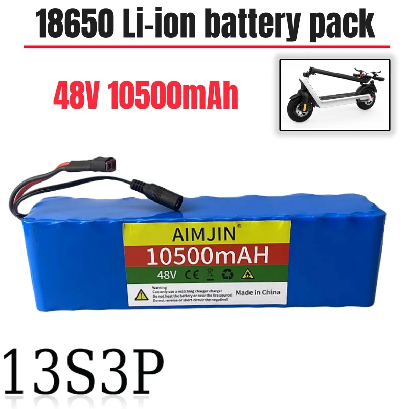 48V 10500mAh Lithium Ion Battery 1000w 48V battery Pack 13S3P Lithium Ion Battery Pack for 54.6V with BMS+Charger
48V 10500mAh Lithium Ion Battery 1000w 48V battery Pack 13S3P Lithium Ion Battery Pack for 54.6V with BMS+Charger