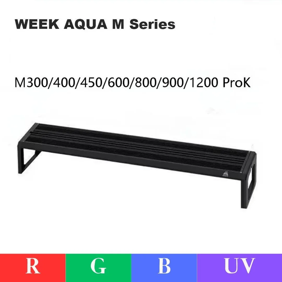 WEEK AQUA M300/M400/M450Pro Ver.3 RGB+UV Planted Growing Light Bluetooth Control Full Spectrum for Aquatic Plants Tank
WEEK AQUA M300/M400/M450Pro Ver.3 RGB+UV Planted Growing Light Bluetooth Control Full Spectrum for Aquatic Plants Tank
