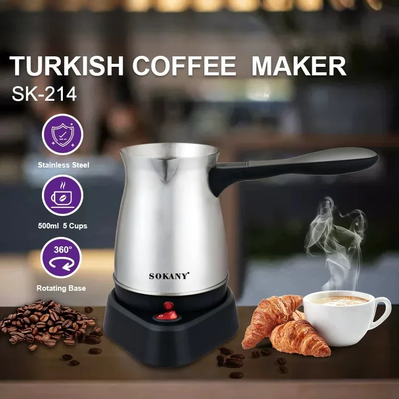 Stainless Steel Coffee Maker Electric Kettle Heating Base Heatsup Quickly for Wine Milk Tea with Simple Button
Stainless Steel Coffee Maker Electric Kettle Heating Base Heatsup Quickly for Wine Milk Tea with Simple Button