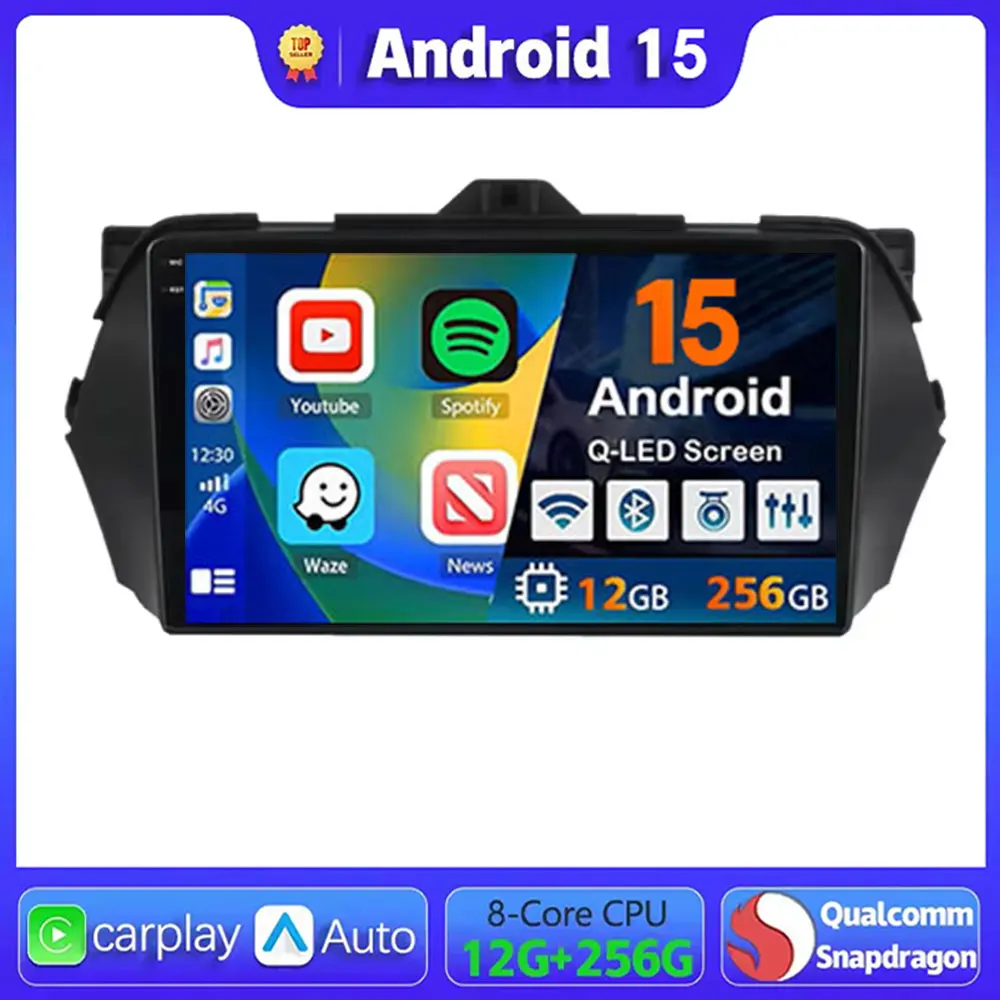 Android 15 Auto Carplay Car Radio For Suzuki Alivio Ciaz 2014 2015 2016 - 2019 Navigation GPS Multimedia Player Stereo WiFi+4G
Android 15 Auto Carplay Car Radio For Suzuki Alivio Ciaz 2014 2015 2016 - 2019 Navigation GPS Multimedia Player Stereo WiFi+4G