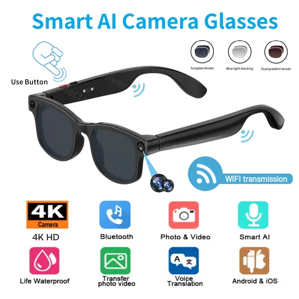 2025 4K HD AI Умные очки ChatGPT Видеозапись Bluetooth Вызов Аккумулятор 260 мАч Голосовое управление Hands-Free для путешествий, встреч, класс
2025 4K HD AI Умные очки ChatGPT Видеозапись Bluetooth Вызов Аккумулятор 260 мАч Голосовое управление Hands-Free для путешествий, встреч, класс