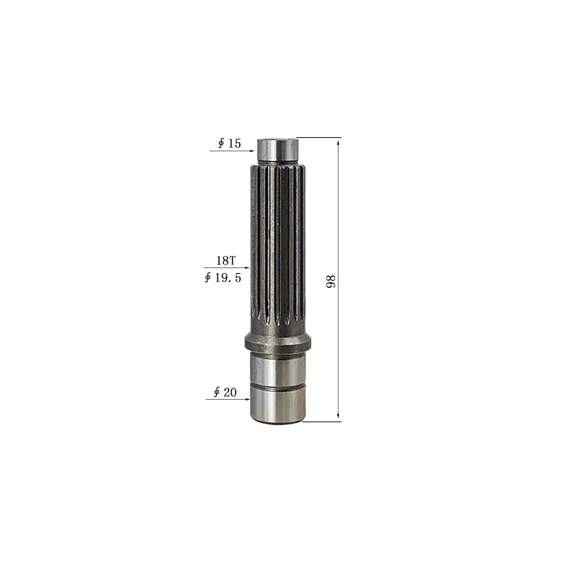 Suitable for Caterpillar 303.5CR, 303.5ECR, 303CSR, 303CCR mini excavator travel motor shaft/pump shaft 13/18 teeth
Suitable for Caterpillar 303.5CR, 303.5ECR, 303CSR, 303CCR mini excavator travel motor shaft/pump shaft 13/18 teeth