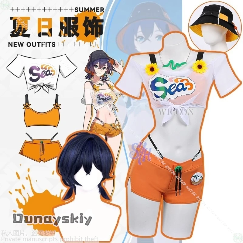 Game Zenless Zone Zero Cosplay Belle Costume Summer New Outfits Crop Top Sexy Swimwear Orange Bikini Jirai Kei Girls Summer
Game Zenless Zone Zero Cosplay Belle Costume Summer New Outfits Crop Top Sexy Swimwear Orange Bikini Jirai Kei Girls Summer