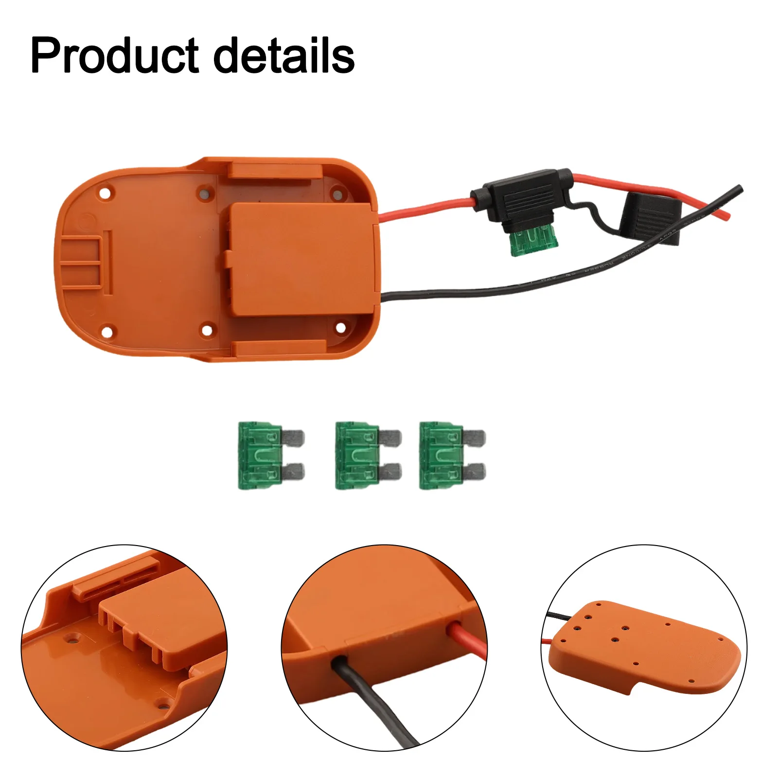 Сменный аккумуляторный разъем питания Разъем предохранителя повышенной безопасности с предохранителем 30 Вт Прочная проводка с 14AW для Ridgid
Сменный аккумуляторный разъем питания Разъем предохранителя повышенной безопасности с предохранителем 30 Вт Прочная проводка с 14AW для Ridgid
