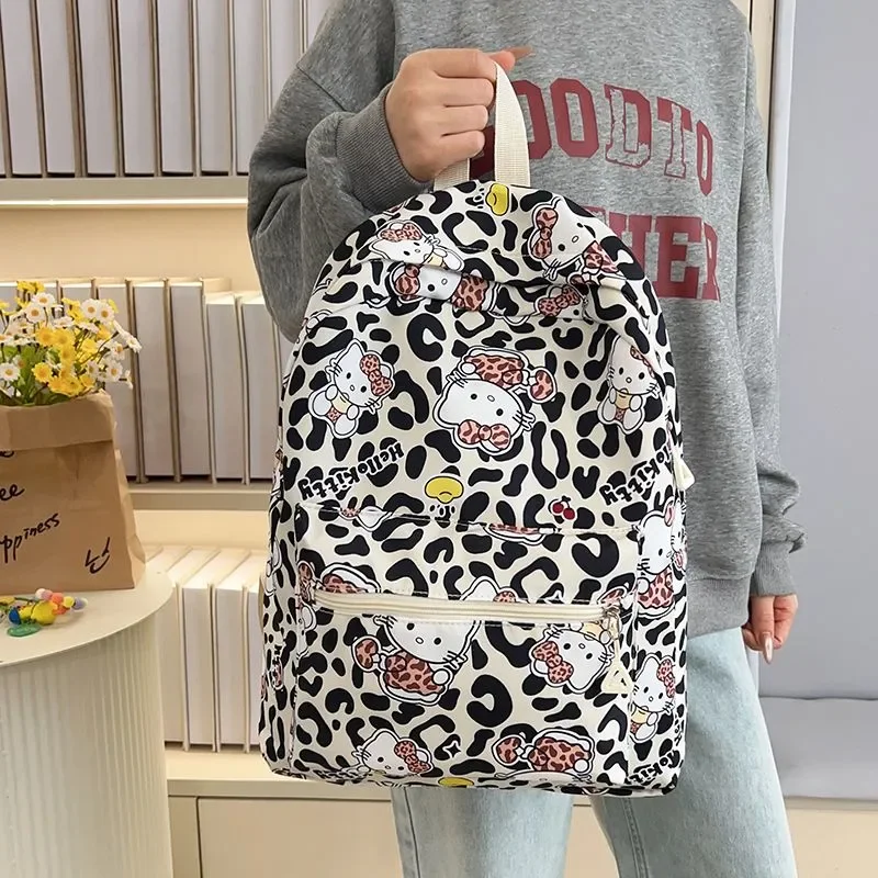 Sanrio Hello Kitty Backpack Student Back To School Anime Leopard Accessories Print Backpack Girls' Casual Cartoon Storage Bag
Sanrio Hello Kitty Backpack Student Back To School Anime Leopard Accessories Print Backpack Girls' Casual Cartoon Storage Bag