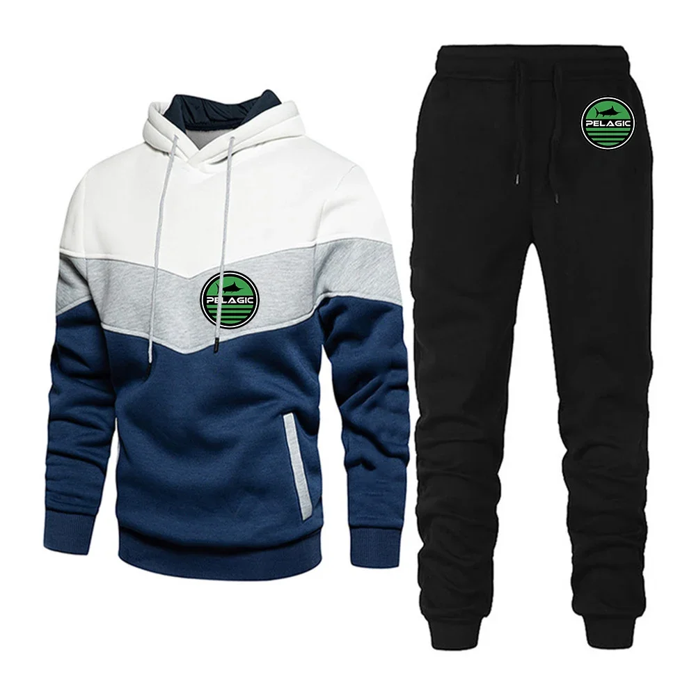 2023 Pelagic Fishing Spring Autumn New Printing Men Comfortable Casual Three Color Stitching Patchwork Hoodies Top+ Trousers Set
2023 Pelagic Fishing Spring Autumn New Printing Men Comfortable Casual Three Color Stitching Patchwork Hoodies Top+ Trousers Set