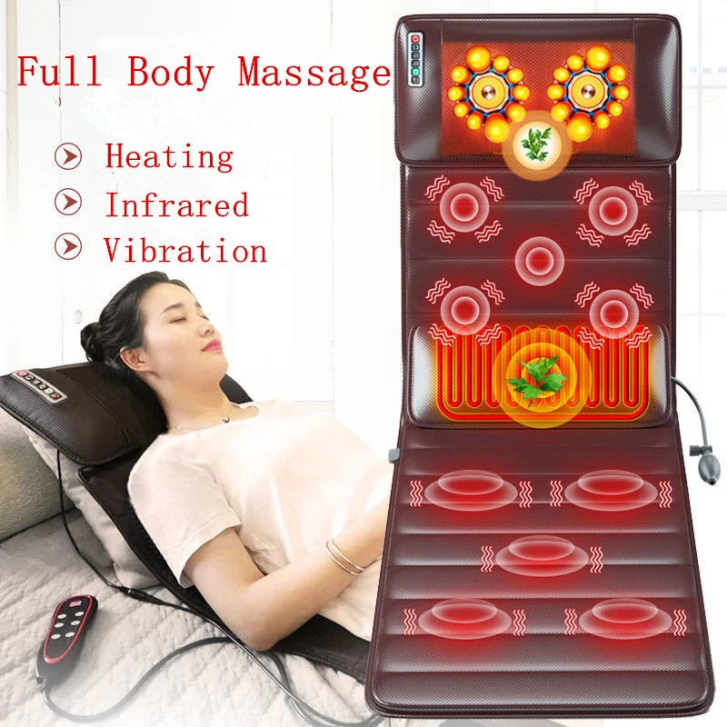 Electric Massage Cushion Vibrating Heating Infrared Massager For Neck Back Foot and Body Pain Stress Relief and Relax
Electric Massage Cushion Vibrating Heating Infrared Massager For Neck Back Foot and Body Pain Stress Relief and Relax
