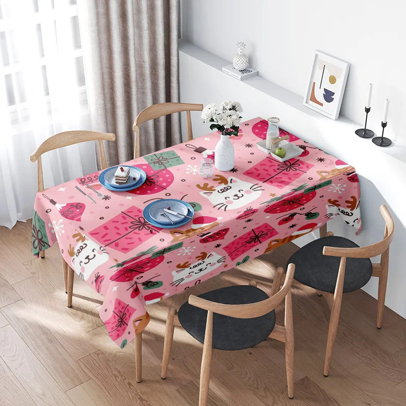 Colorful Christmas Party Tablecloth Polyester Floral Print Home Decoration Dining Cover for Kitchen Table 60x120cm/Table Linen C
Colorful Christmas Party Tablecloth Polyester Floral Print Home Decoration Dining Cover for Kitchen Table 60x120cm/Table Linen C