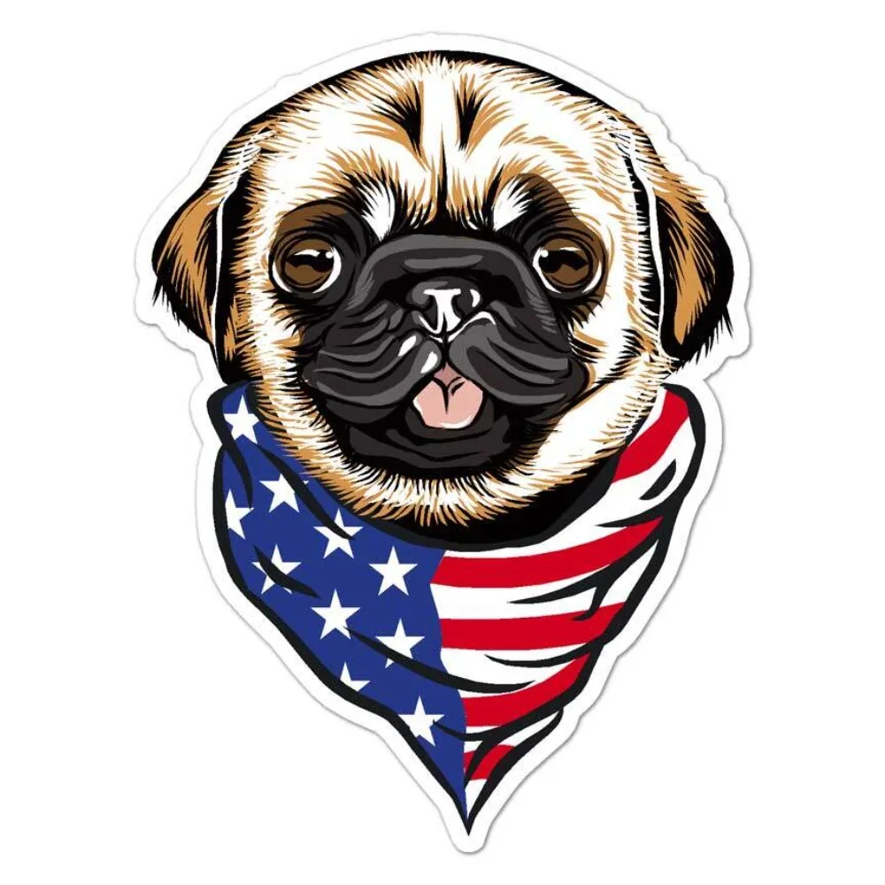 American Flag Pug Dog Vinyl Decal Sticker Indoor Outdoor Waterproof Car Laptop Window Bumper Cute Vintage Retro Aesthetic
American Flag Pug Dog Vinyl Decal Sticker Indoor Outdoor Waterproof Car Laptop Window Bumper Cute Vintage Retro Aesthetic