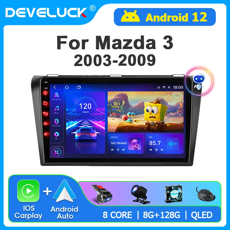 2 Din Android 12 Car Radio For Mazda 3 2003 2004-2009 Multimedia Video Player GPS Navigaion Split Screen Carolay RDS Head Unit
2 Din Android 12 Car Radio For Mazda 3 2003 2004-2009 Multimedia Video Player GPS Navigaion Split Screen Carolay RDS Head Unit