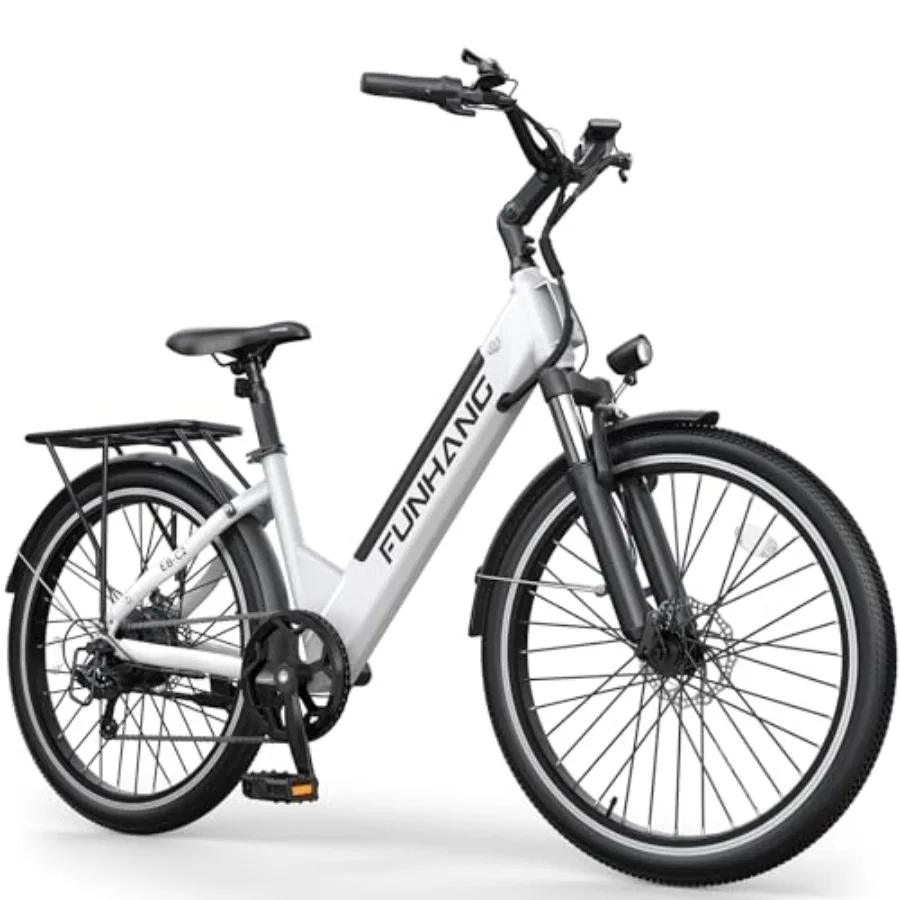 Electric bike for urban commuting, aluminum alloy frame, matte black finish, 1000W peak motor with 50-mile range and 20MPH spee
Electric bike for urban commuting, aluminum alloy frame, matte black finish, 1000W peak motor with 50-mile range and 20MPH spee
