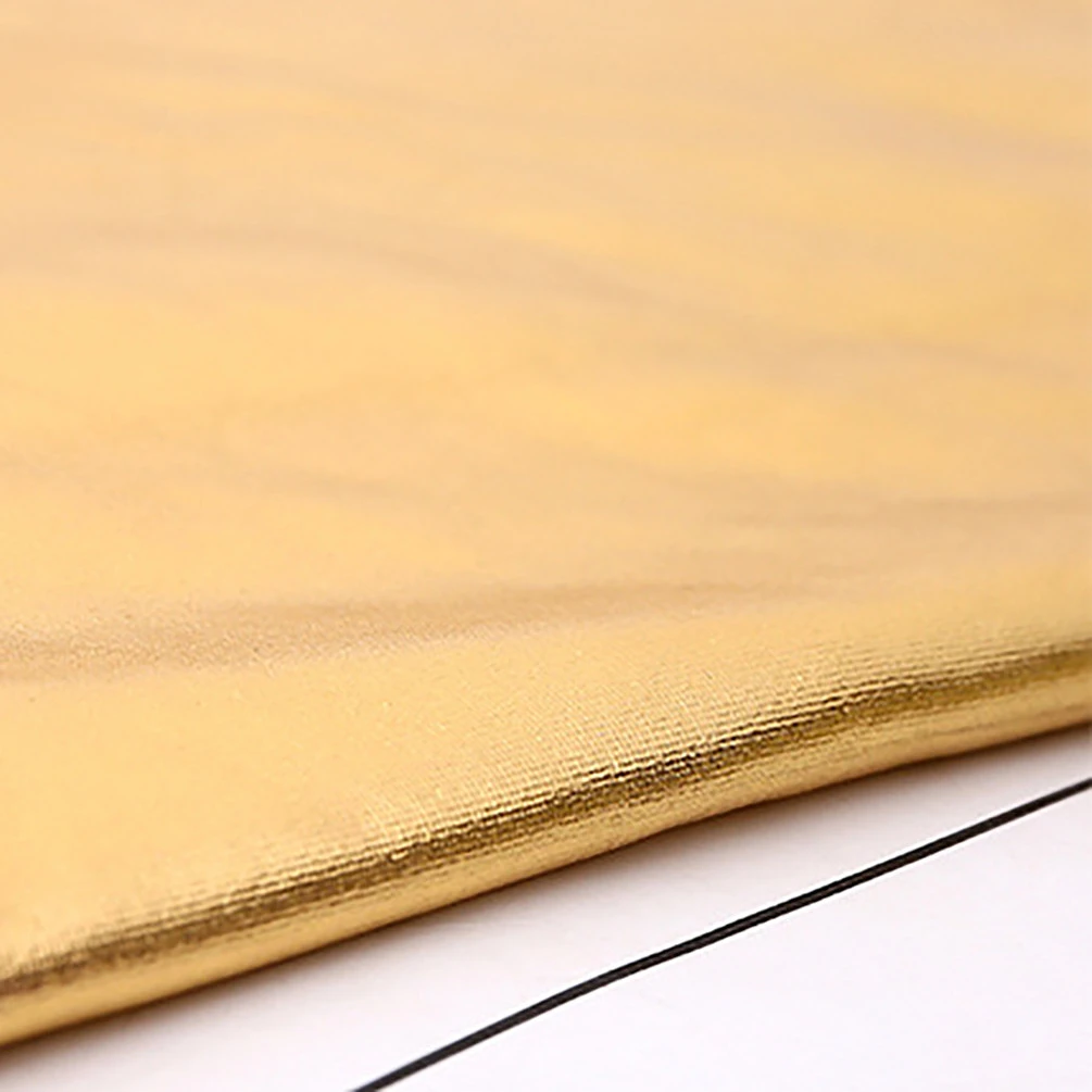 Gold Bronzing Stretch Shiny Spandex Fabric Material PU Leather Fabric for DIY Stage Cosplay Costume Dress Sewing
Gold Bronzing Stretch Shiny Spandex Fabric Material PU Leather Fabric for DIY Stage Cosplay Costume Dress Sewing