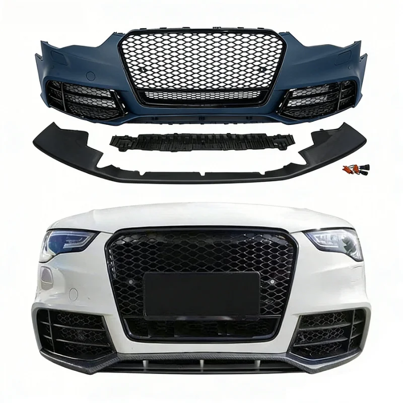 Suitable for Audi A5 S5 B8.5 8T 2012-2016, RS5 Style Front Bumper Kit with Grille
Suitable for Audi A5 S5 B8.5 8T 2012-2016, RS5 Style Front Bumper Kit with Grille