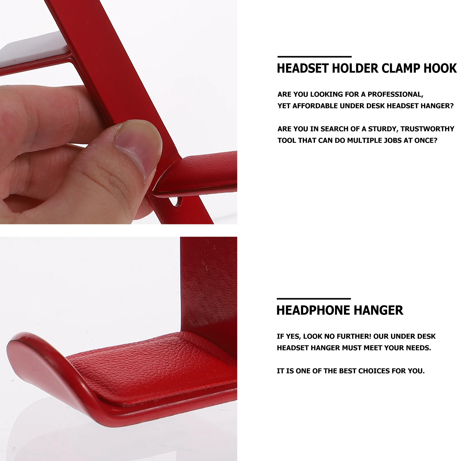Headphones Hanger Bracket Headset Holder for Desk Supporting Bar Clothing Mount Hook Red Stand Clamp Bag Guitar
Headphones Hanger Bracket Headset Holder for Desk Supporting Bar Clothing Mount Hook Red Stand Clamp Bag Guitar