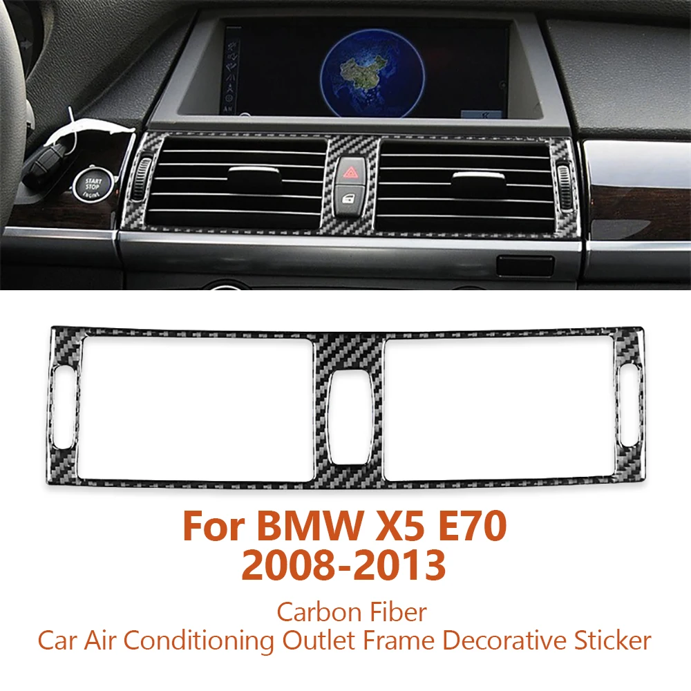 For BMW X5 E70 X6 E71 2008-2013 Carbon Fiber Car Air Conditioning Outlet Frame Decorative Stickers Interior Auto Accessoriess
For BMW X5 E70 X6 E71 2008-2013 Carbon Fiber Car Air Conditioning Outlet Frame Decorative Stickers Interior Auto Accessoriess