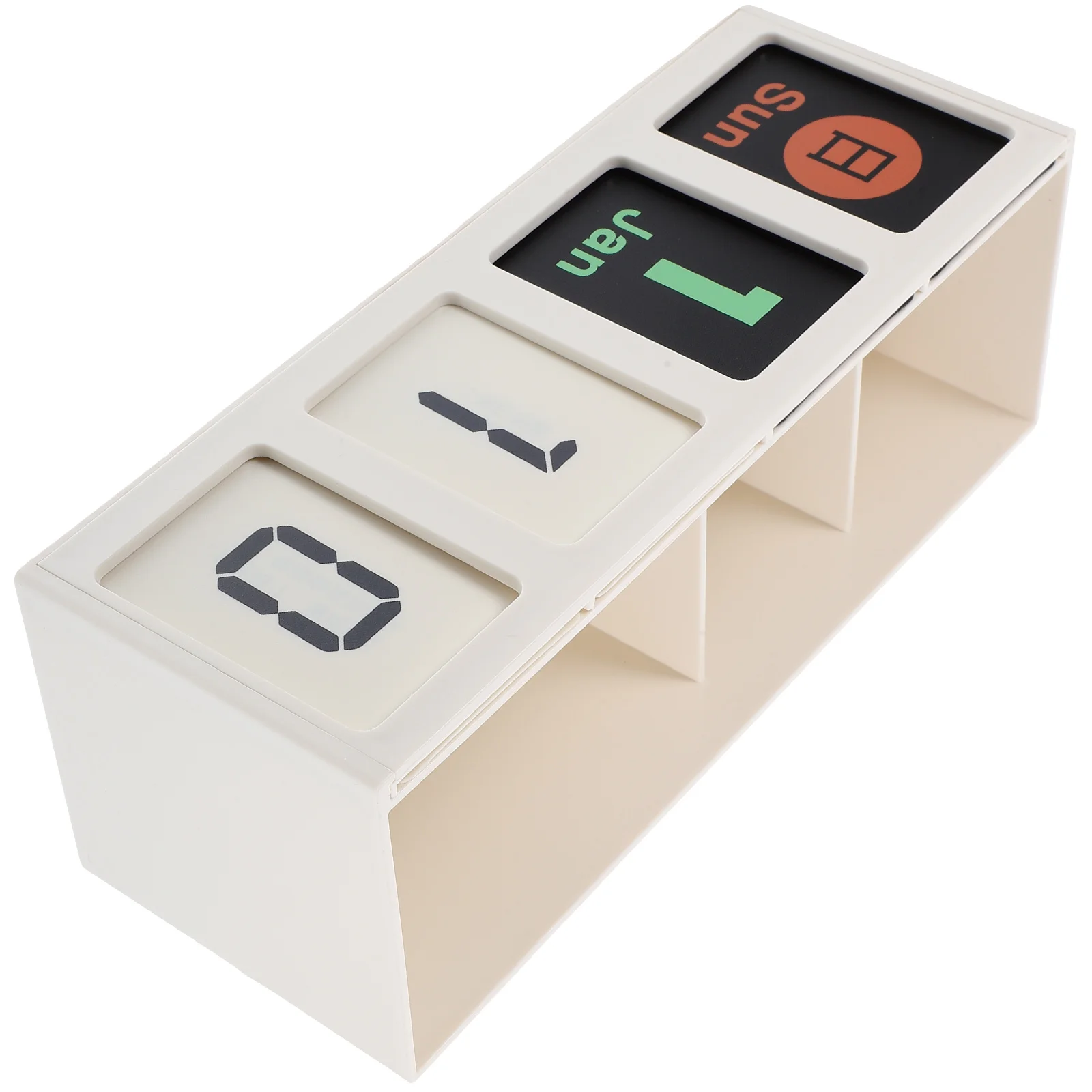 Perpetual Calendar Pen Holder Large White Multi Purpose Storage Desk ganizer Stationery Pencil Case PP Material Home Office
Perpetual Calendar Pen Holder Large White Multi Purpose Storage Desk ganizer Stationery Pencil Case PP Material Home Office