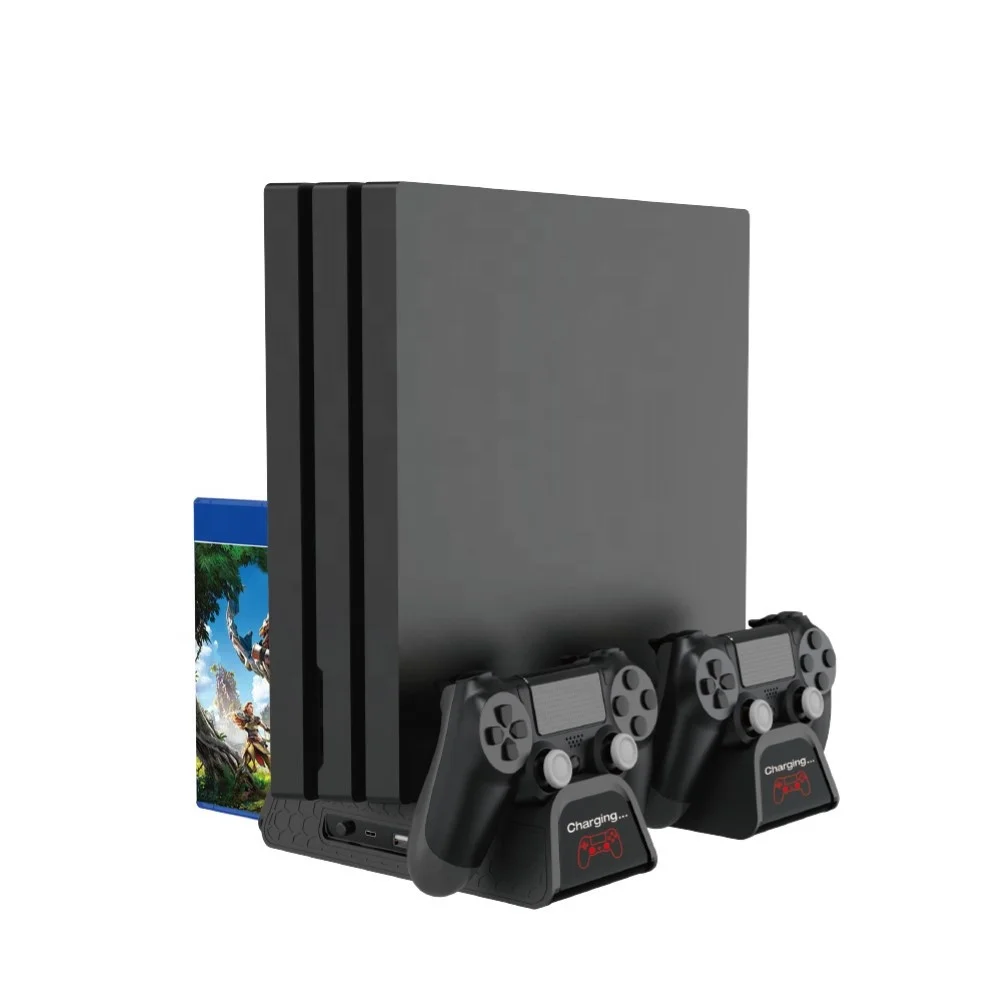 TP4-882C Multi-Functional Charging Stand for PS4 Pro Slim Controllers Heat Dissipation Fans Discs Storage Slot Game Accessories
TP4-882C Multi-Functional Charging Stand for PS4 Pro Slim Controllers Heat Dissipation Fans Discs Storage Slot Game Accessories