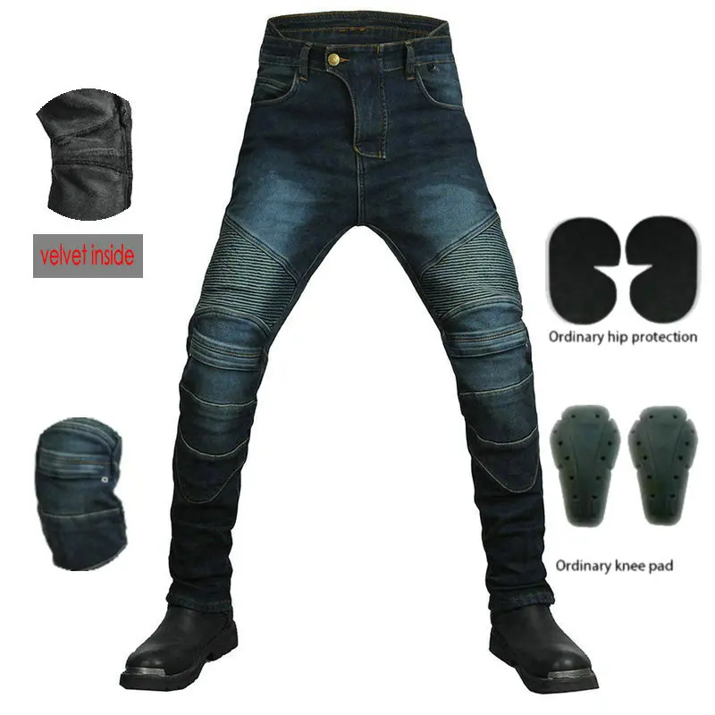 Volero Motorcycle Riding Jeans Winter Warm Velvet Motocross Protection Windproof Pants Moto Knight Casual Trousers Dirty Blue
Volero Motorcycle Riding Jeans Winter Warm Velvet Motocross Protection Windproof Pants Moto Knight Casual Trousers Dirty Blue