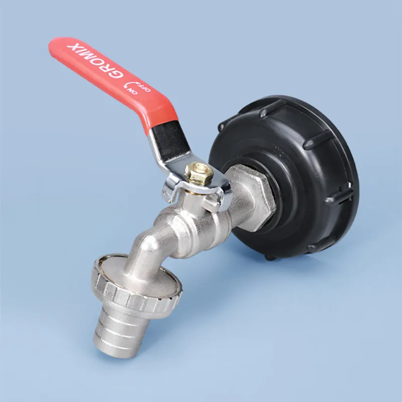Metal IBC Tank Adapter S60X6 Coarse Thread to 1/2" 3/4" Alloy Tap Garden Hose fittings Valve connector Replacement Tap
Metal IBC Tank Adapter S60X6 Coarse Thread to 1/2" 3/4" Alloy Tap Garden Hose fittings Valve connector Replacement Tap
