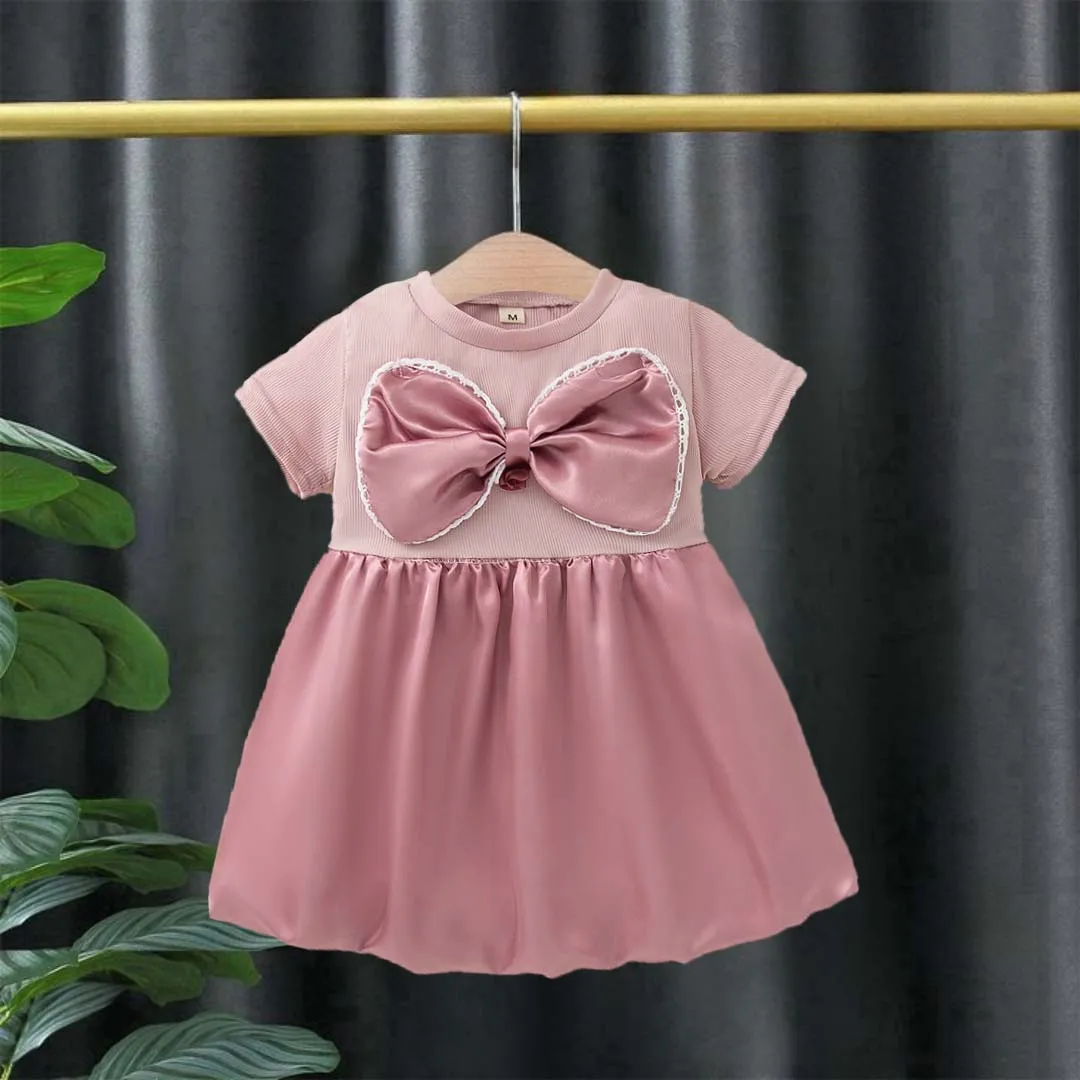 Baby Dresses Summer Bowknot Short Sleeve Solid Color Simple Girl Kid's Dress Cute Casual Baby Girls' Princess Dresses
Baby Dresses Summer Bowknot Short Sleeve Solid Color Simple Girl Kid's Dress Cute Casual Baby Girls' Princess Dresses