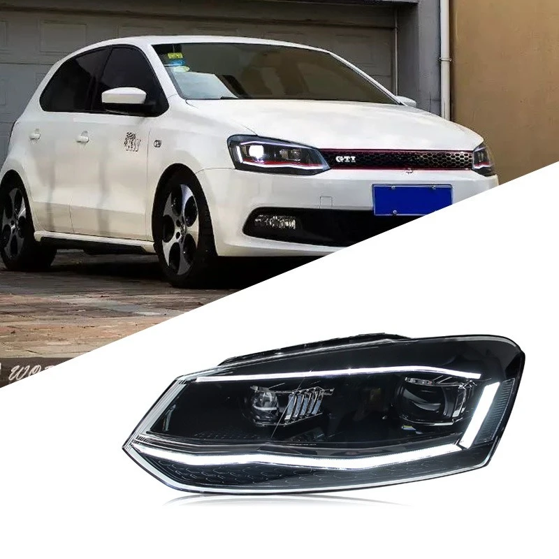 Suitable for 11-18 Volkswagen Polo headlight assembly polo modified led daytime running light lens xenon headlight
Suitable for 11-18 Volkswagen Polo headlight assembly polo modified led daytime running light lens xenon headlight