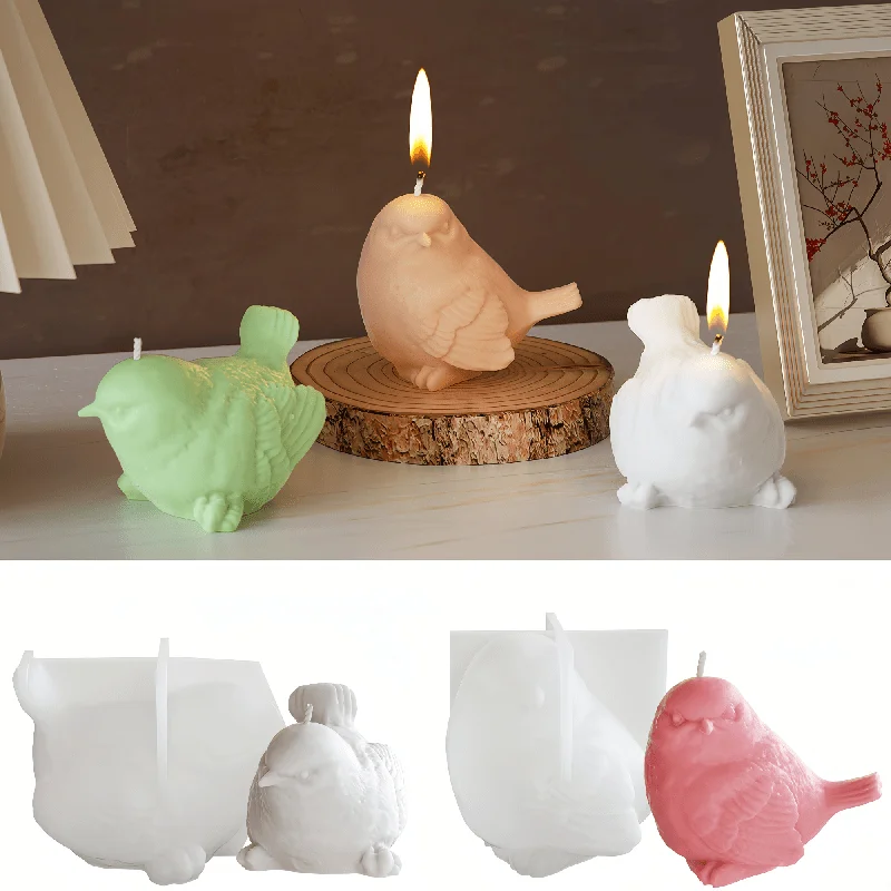 Набор из 2 силиконовых форм с имитацией 3D животных и птиц-сделай сам, форма для свечей из штукатурной смолы, дизайн маленькой птицы, подходящий для украшения дома
Набор из 2 силиконовых форм с имитацией 3D животных и птиц-сделай сам, форма для свечей из штукатурной смолы, дизайн маленькой птицы, подходящий для украшения дома