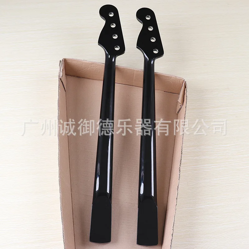 4-String Bass Neck 20 Frets Gloss Black with Maple Block Position Inlays Luthier DIY Bass Parts
4-String Bass Neck 20 Frets Gloss Black with Maple Block Position Inlays Luthier DIY Bass Parts