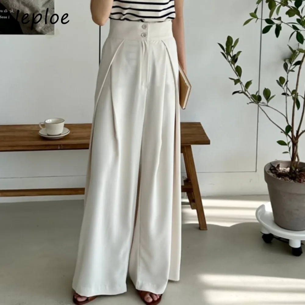 Neploe Korea Chic High Waist Lace Up Casual Pants Ruched All-match Slim Straight Loose Trousers Mid-length Trendy New Sweatpants
Neploe Korea Chic High Waist Lace Up Casual Pants Ruched All-match Slim Straight Loose Trousers Mid-length Trendy New Sweatpants