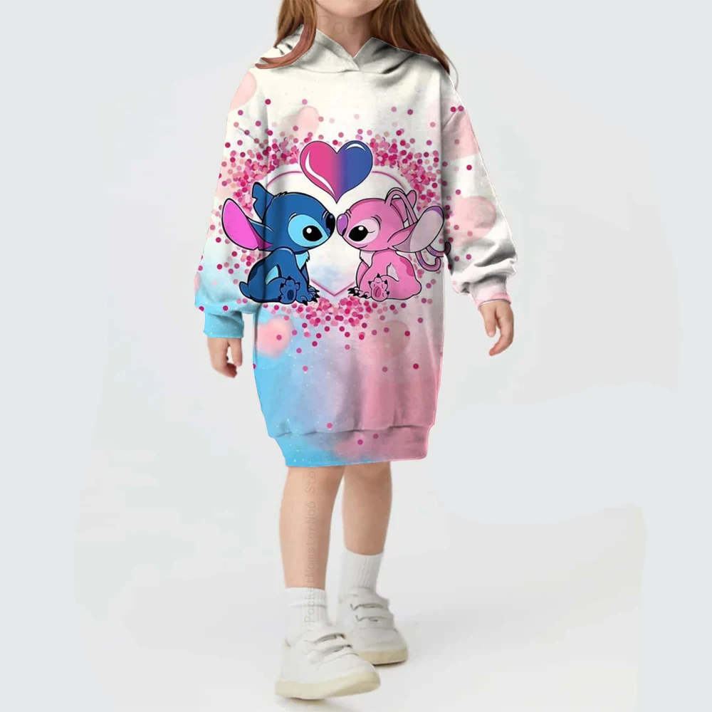 Новая рождественская серия с принтом Disney Stitch, модная одежда для девочек и малышей 2024, свободная осенне-зимняя юбка с капюшоном, толстовка в стиле ретро
Новая рождественская серия с принтом Disney Stitch, модная одежда для девочек и малышей 2024, свободная осенне-зимняя юбка с капюшоном, толстовка в стиле ретро