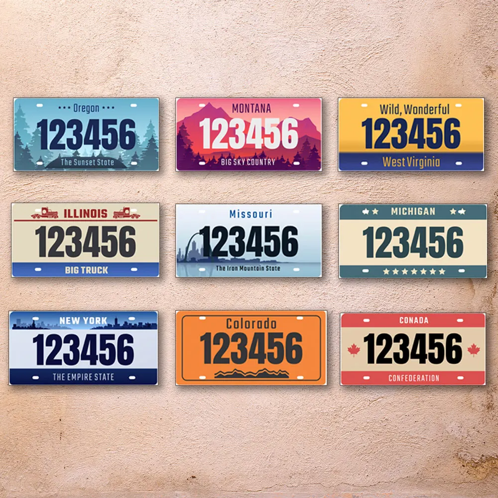 1pc Customized Number Metal Plate County City Tin License Plate Personalized Name New York Poster for Bar Cafe
1pc Customized Number Metal Plate County City Tin License Plate Personalized Name New York Poster for Bar Cafe