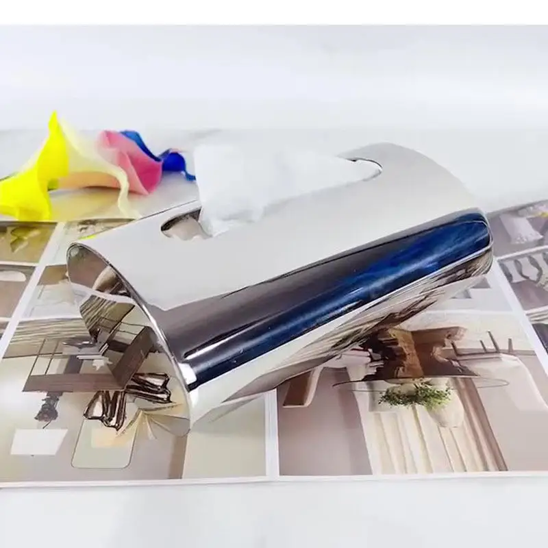 Minimalist Silver Stainless Steel Tissue Box Modern Design Coffee Table Desk Decoration Paper Towel Case Metal Tissue Box
Minimalist Silver Stainless Steel Tissue Box Modern Design Coffee Table Desk Decoration Paper Towel Case Metal Tissue Box