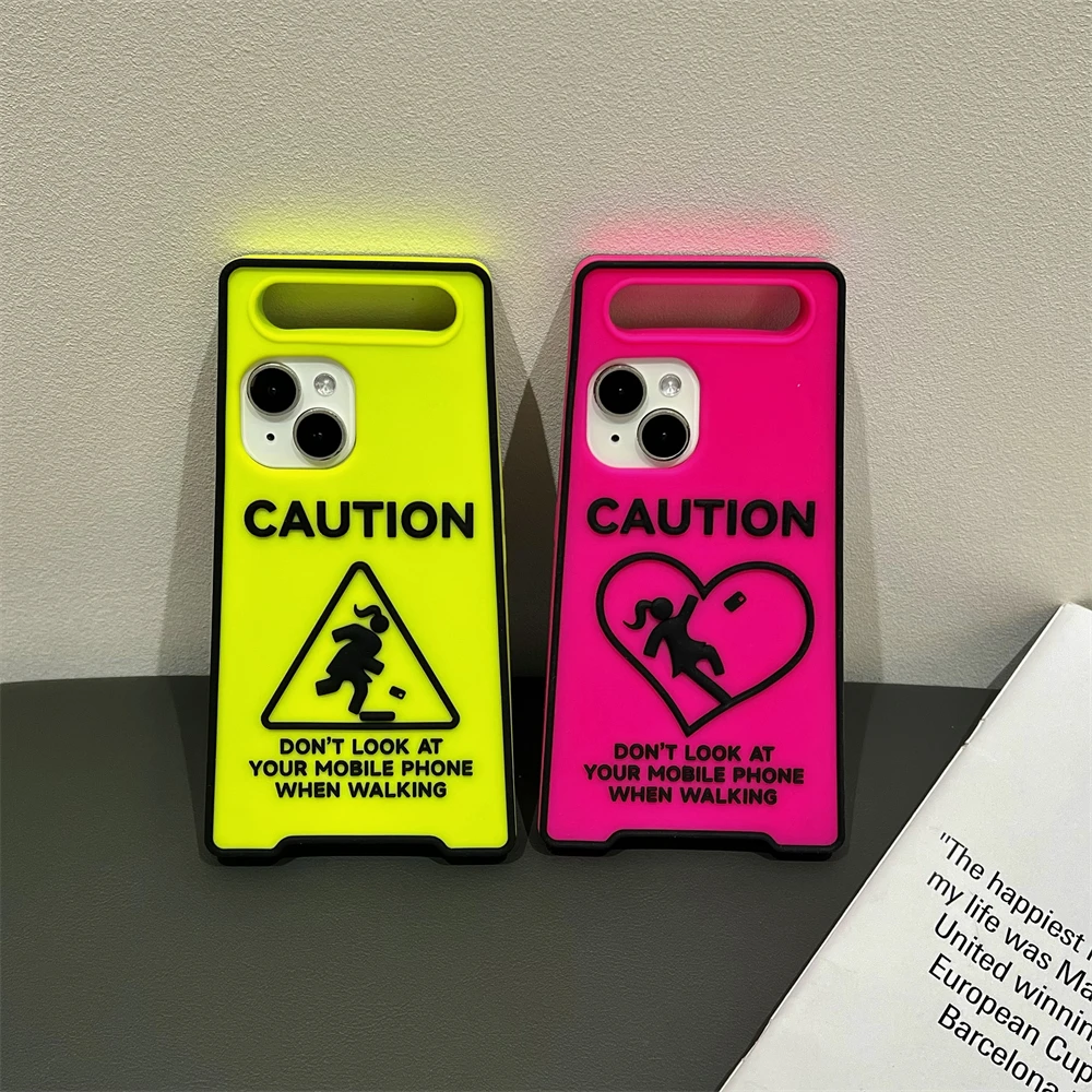 Luxury luminous 3D Warning Signs Silicone Phone Case protection for iPhone 15 13 12 11 14 Pro Max 15 Plus shockproof coque
Luxury luminous 3D Warning Signs Silicone Phone Case protection for iPhone 15 13 12 11 14 Pro Max 15 Plus shockproof coque