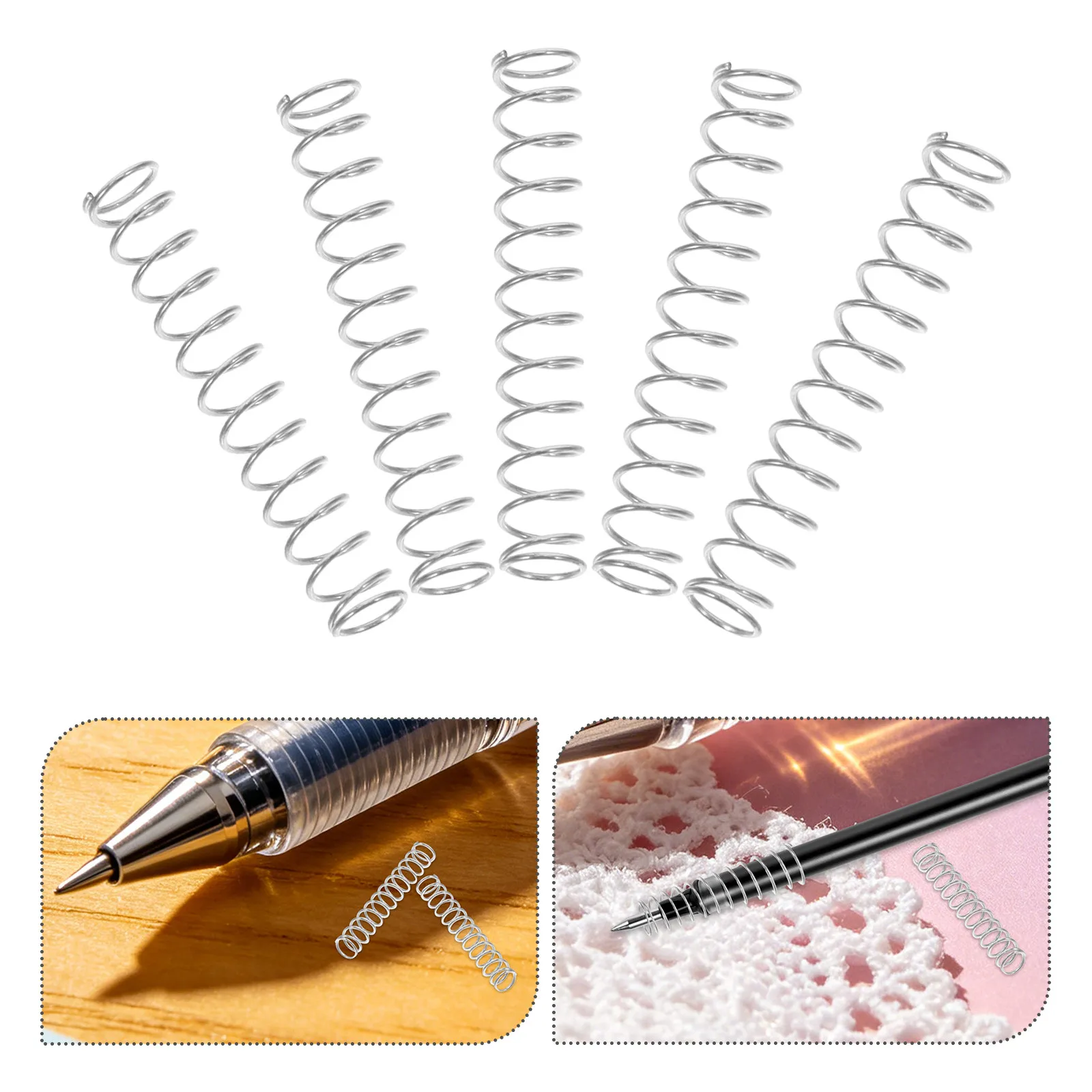 50Pcs Ballpoint Pen Compression Spring 0.4mm Wire Dia 4Mm Od 25Mm Length Stainless Steel Click Retractable Gel Pen Refill Spring
50Pcs Ballpoint Pen Compression Spring 0.4mm Wire Dia 4Mm Od 25Mm Length Stainless Steel Click Retractable Gel Pen Refill Spring