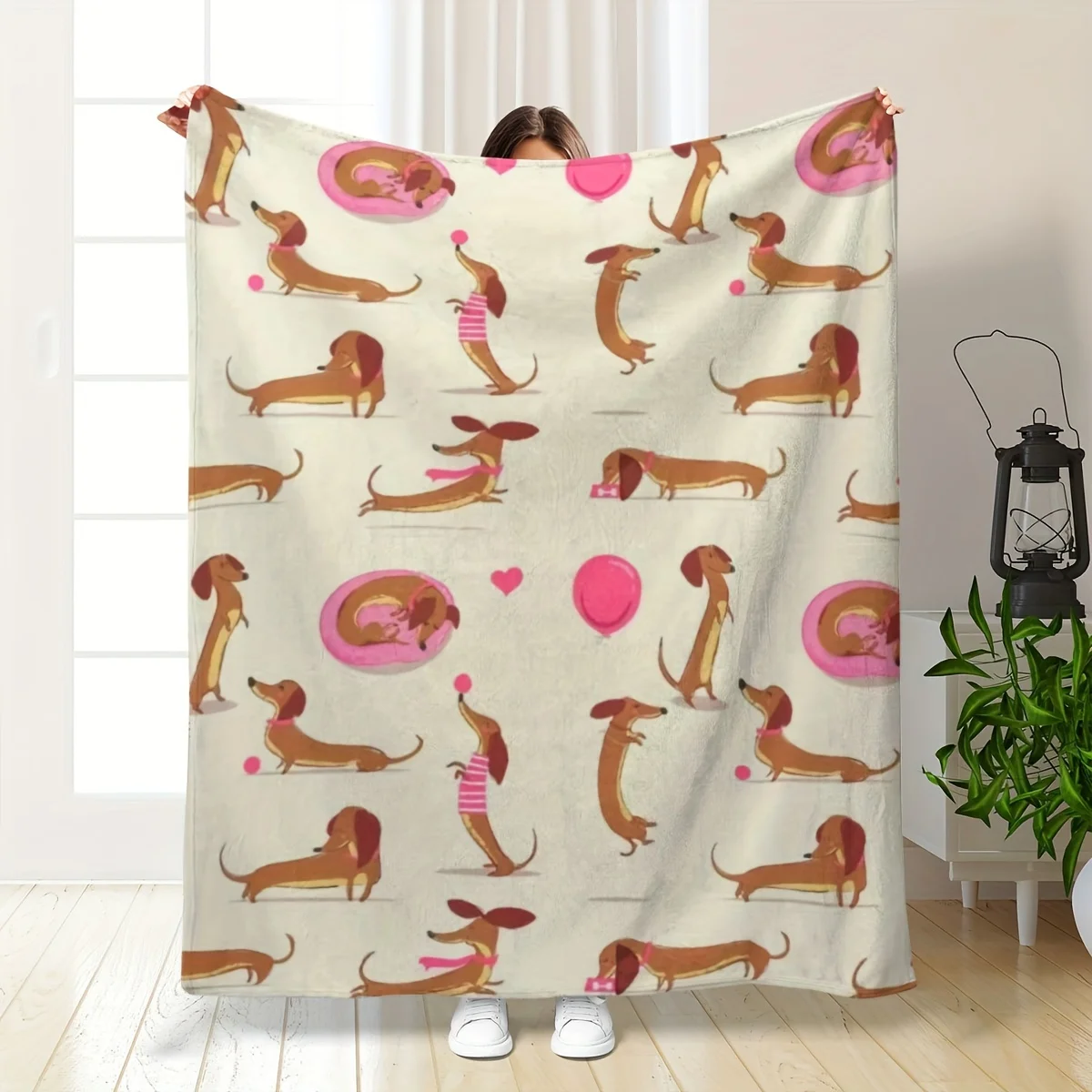 Dachshund Print Flannel Blanket, Comfortable All-Season Soft Fabric, Modern Style, Animal Theme, Suitable for Bed, Sofa, Chair
Dachshund Print Flannel Blanket, Comfortable All-Season Soft Fabric, Modern Style, Animal Theme, Suitable for Bed, Sofa, Chair
