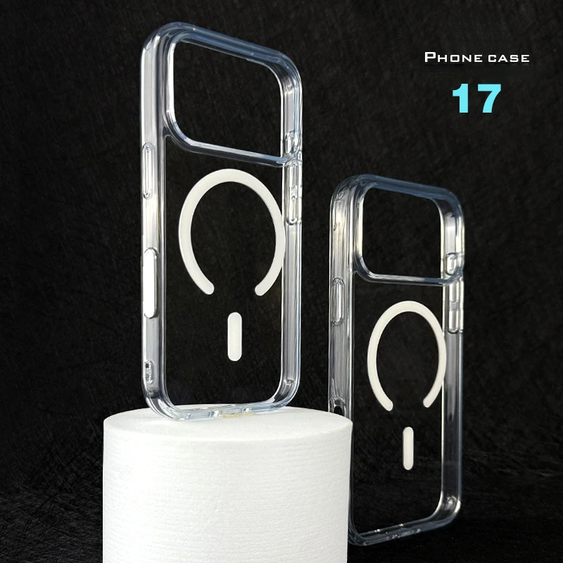 Transparent Magnetic Phone Case for iPhone 17 Pro Max Air Drop Protection Cover Anti-Scratch Ultra Thin Full Protective 
Transparent Magnetic Phone Case for iPhone 17 Pro Max Air Drop Protection Cover Anti-Scratch Ultra Thin Full Protective