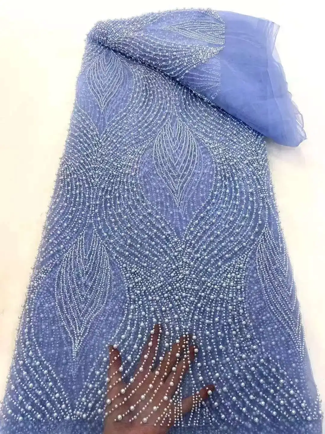 Nigerian Luxury Sequins Net Lace Fabric 2025 High Quality African Beads Lace Fabric French For Women Wedding Party Dress Sewing
Nigerian Luxury Sequins Net Lace Fabric 2025 High Quality African Beads Lace Fabric French For Women Wedding Party Dress Sewing