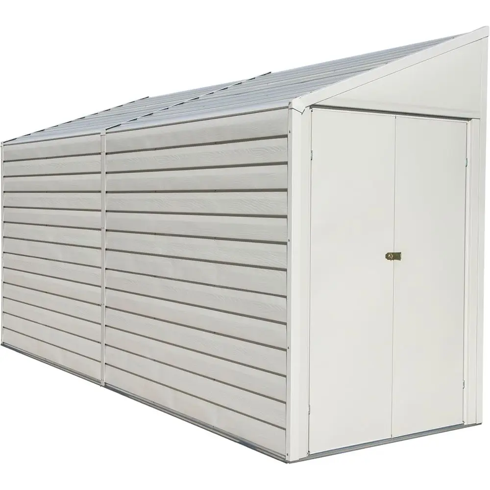 Compact 4x10' Galvanized Steel Shed with Pent Roof - Yardsaver Storage Solution
Compact 4x10' Galvanized Steel Shed with Pent Roof - Yardsaver Storage Solution