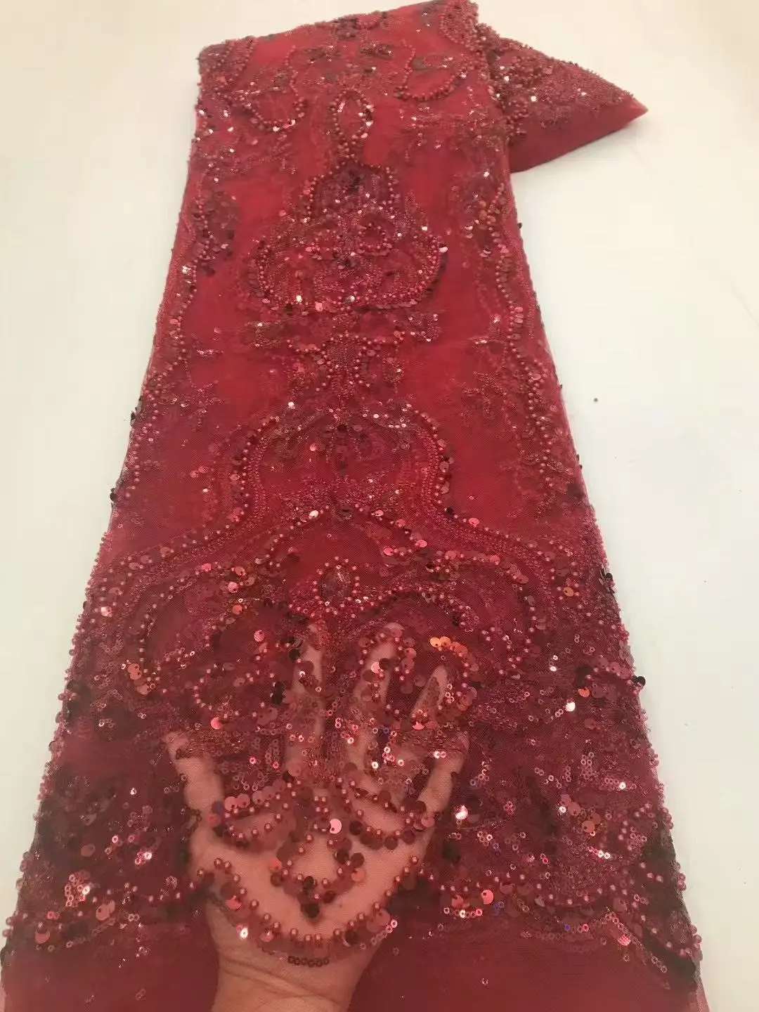 5Y Hot Sale Fashion Design Africa High Quality Embroidery Beads Net Lace Sequins In Multi Colors For Wedding or Party Dress
5Y Hot Sale Fashion Design Africa High Quality Embroidery Beads Net Lace Sequins In Multi Colors For Wedding or Party Dress