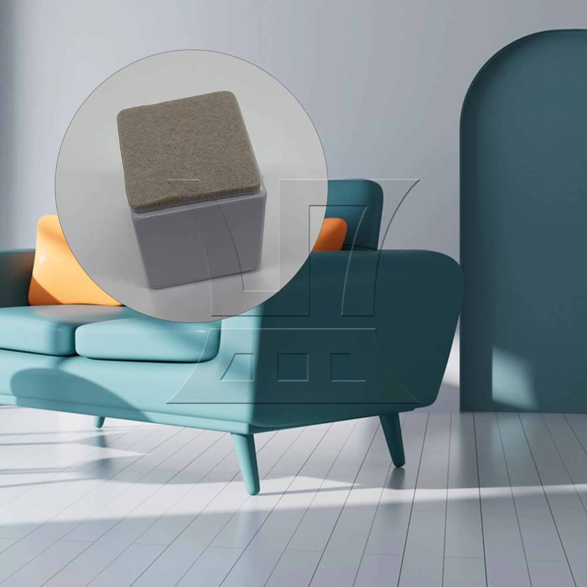 BQLZR 1pc Square Carbon Steel Riser Felt Pad 40x52mm White Table Pad
BQLZR 1pc Square Carbon Steel Riser Felt Pad 40x52mm White Table Pad