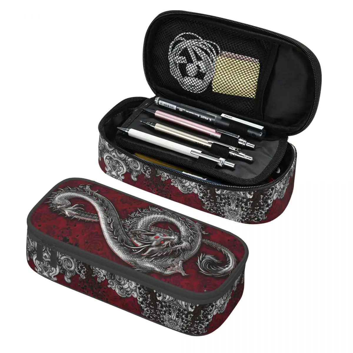 Custom Music Dragon Gothic Pattern Pencil Cases for Girl Boy Big Capacity Chinese Asian Style Pen Box Bag School Accessories
Custom Music Dragon Gothic Pattern Pencil Cases for Girl Boy Big Capacity Chinese Asian Style Pen Box Bag School Accessories