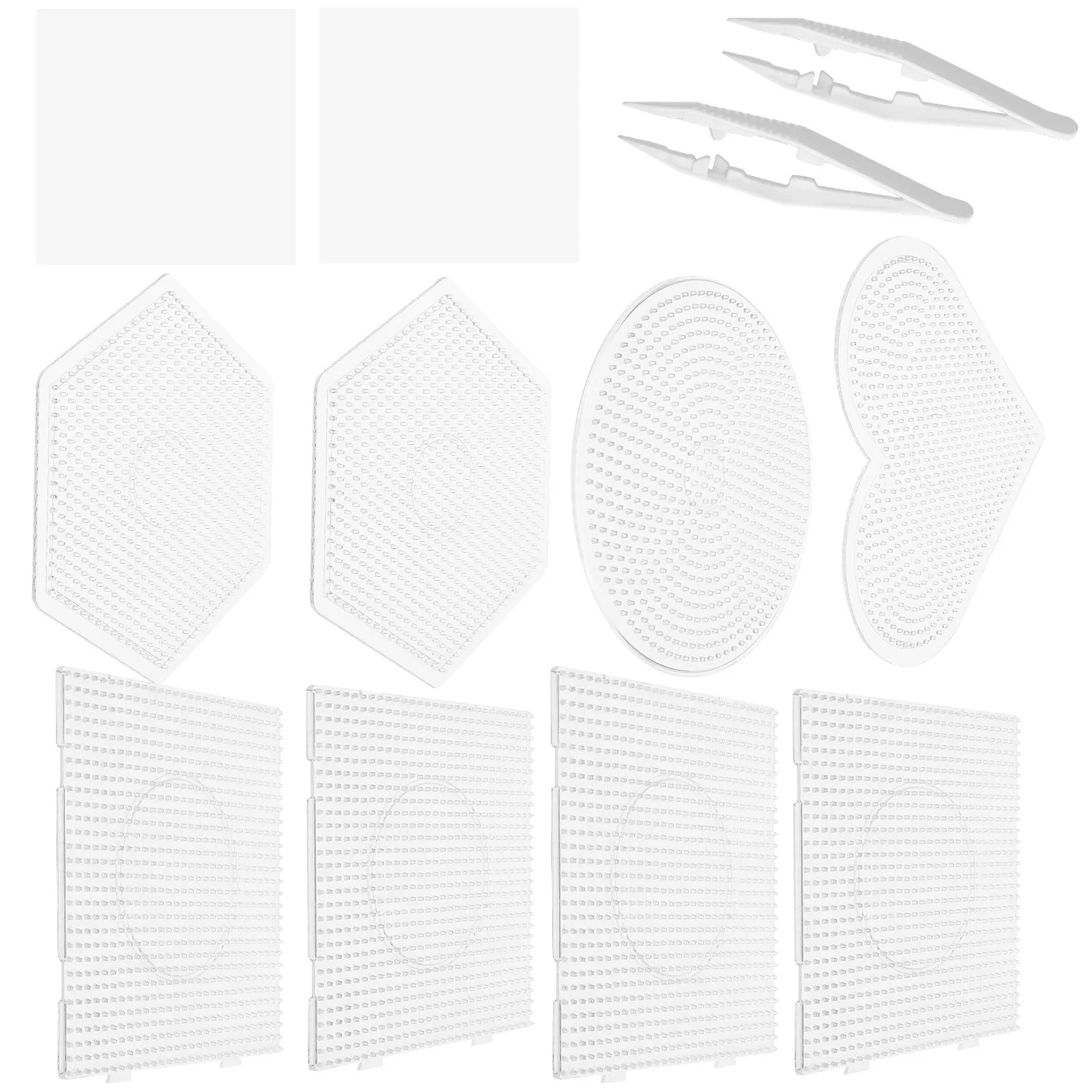 1Set Large Clear Plastic Fuse Beads Pegboard Set for 5Mm Craft Beads DIY Crafting Board Interlocking Design Keychain Decoration
1Set Large Clear Plastic Fuse Beads Pegboard Set for 5Mm Craft Beads DIY Crafting Board Interlocking Design Keychain Decoration