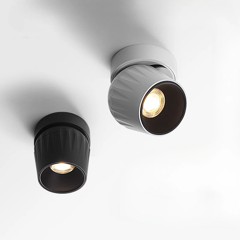 Rotating folding spotlights, surface mounted, high display, deep finger anti glare ceiling lights, living room wall lights
Rotating folding spotlights, surface mounted, high display, deep finger anti glare ceiling lights, living room wall lights