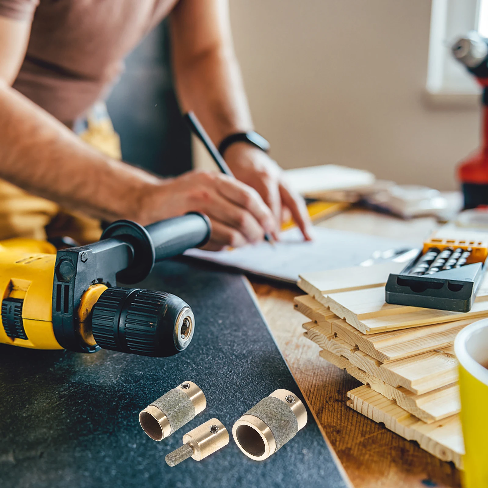 1 set 1 Set 1 3/4 Inch 1/4 Inch Grinding Head Stained Tool Brass Core Glass Abrasive Bit For Tile Stone Glass Shaping Tool Parts
1 set 1 Set 1 3/4 Inch 1/4 Inch Grinding Head Stained Tool Brass Core Glass Abrasive Bit For Tile Stone Glass Shaping Tool Parts