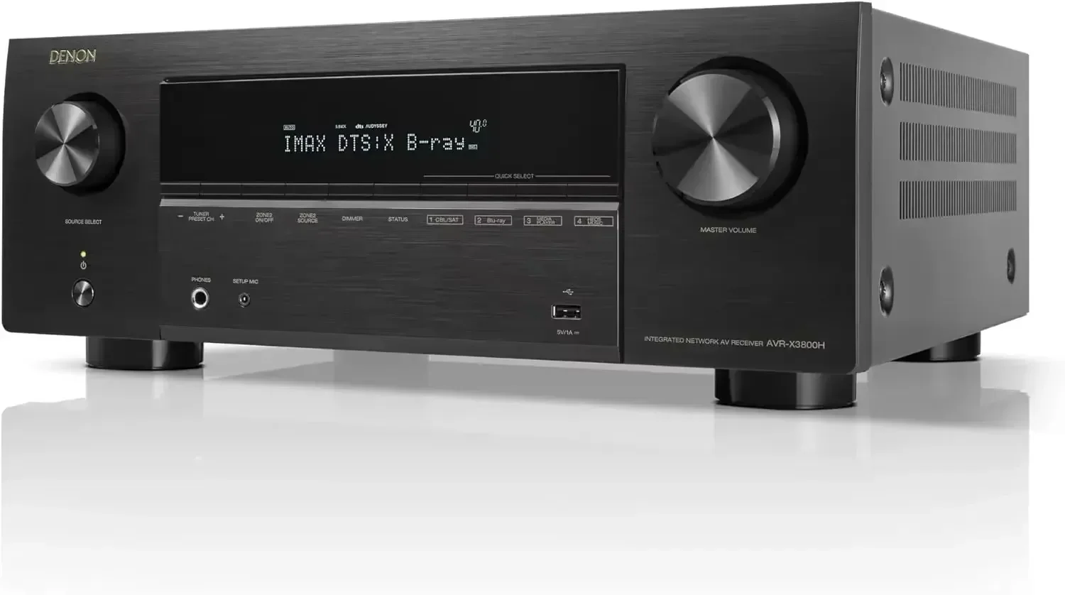 BRAND NEW Denon AVR-X3800H 9.4-Ch Receiver - 8K UHD Home Theater AVR (105W X 9) with Built-in Bluetooth, Wi-Fi & HEOS Multi-Room
BRAND NEW Denon AVR-X3800H 9.4-Ch Receiver - 8K UHD Home Theater AVR (105W X 9) with Built-in Bluetooth, Wi-Fi & HEOS Multi-Room