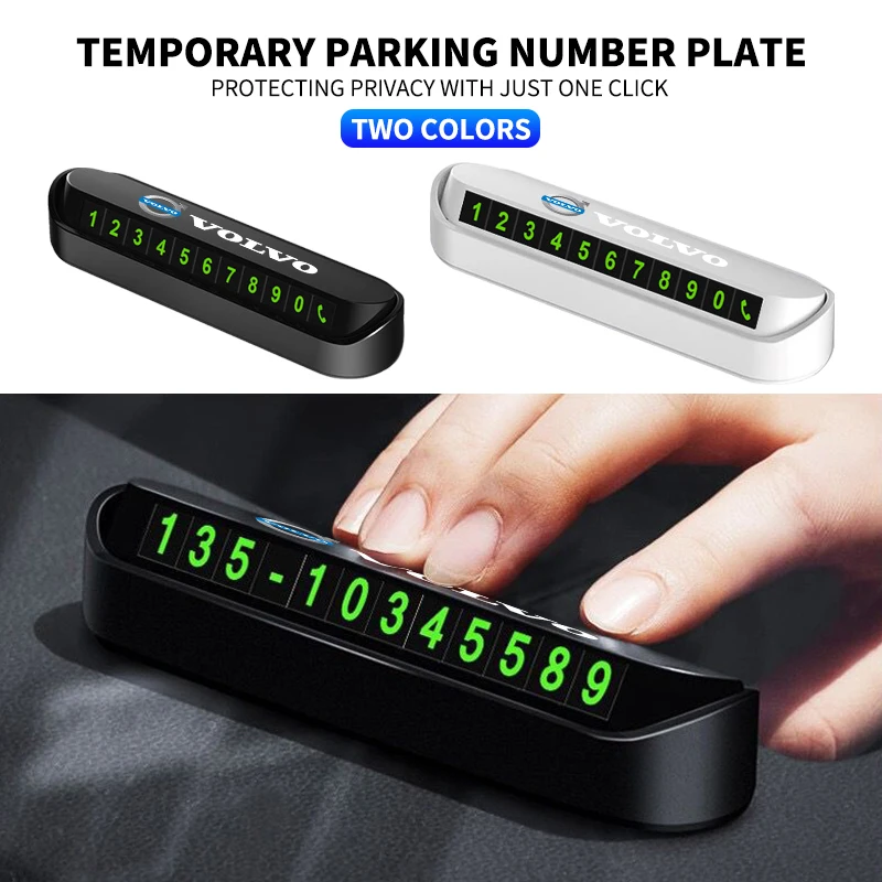 Luminous Car Temporary Parking Card Phone Number Hidden Telephone Number Plate For Volvo Rdesign S80 V40 V50 V60 V70 S80L XC60
Luminous Car Temporary Parking Card Phone Number Hidden Telephone Number Plate For Volvo Rdesign S80 V40 V50 V60 V70 S80L XC60